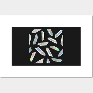 Iridescent Crystals Posters and Art